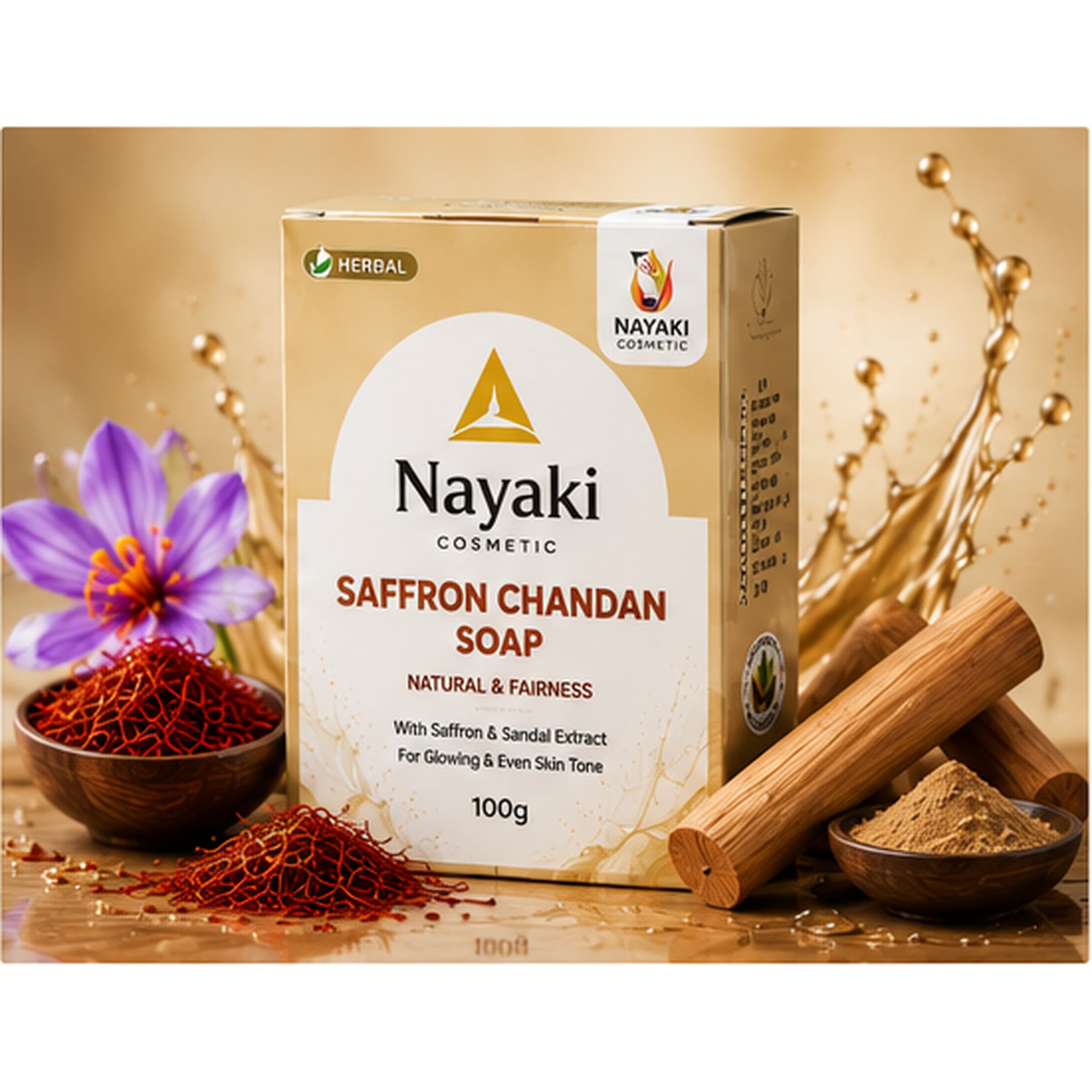 Saffron chandran Soap