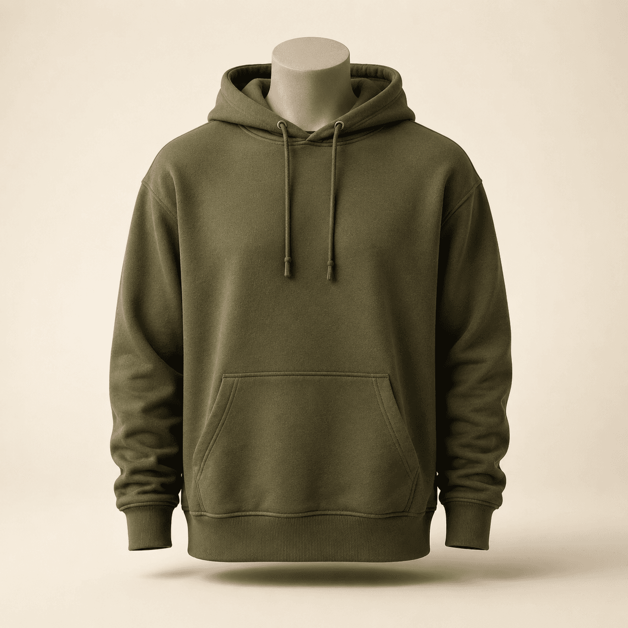 Olive Green Premium Pullover Hoodie